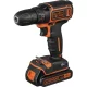 Akumuliatorinis gręžtuvas-suktuvas Black & Decker BDCDC18KB-QW 18V, 2x 1.5Ah, lagaminas