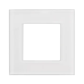 Maclean MCE730W vienvietis stiklinis rėmelis, 86x86 mm, baltas