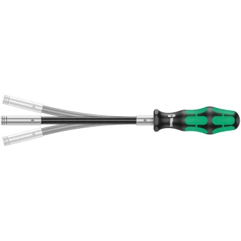 Wera 393 S antgalių laikiklis su lanksčiu kotu 1/4", žalias / juodas