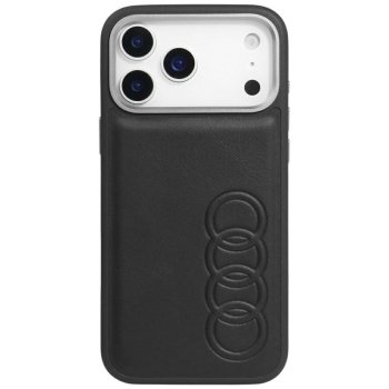 Audi TT Synthetic Leather MagSafe dėklas iPhone 17 Pro - juodas