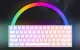 Mechaninė klaviatūra Royal Kludge RK61 RGB, rudas jungiklis, balta