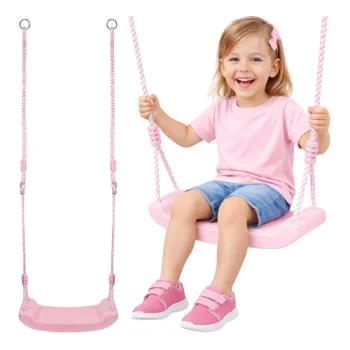 Kruzzel Plastic Swing for Kids, Pink