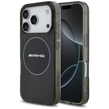AMG Double Layer Transparent Smoked MagSafe dėklas iPhone 17 Pro, juodas