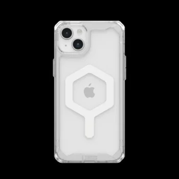 Apple iPhone 15 Plus 6.7'' UAG Plyo MagSafe Hard Case Cover, Transparent and White