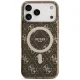 Guess IML 4G Background MagSafe Case for iPhone 17 Pro - Brown