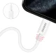Dudao L6X USB-C - Lightning PD 20W laidas, 1m, baltas
