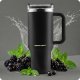 Termopuodelis su šiaudeliu Berdsen 1180 ml, juodas