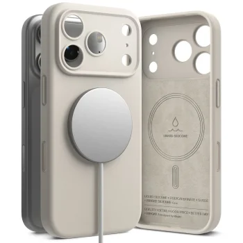 Ringke dėklas iPhone 17 Pro su MagSafe, smėlio spalvos