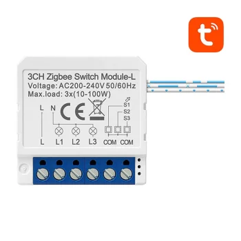 Išmanusis jungiklio modulis Avatto LZWSM16-W3, 3 kanalų, ZigBee