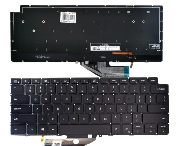 Dell XPS 13 (7390, 9730, 9780) Keyboard, Black