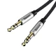 Baseus Yiven 3.5mm AUX garso laidas, 1m, juodas / sidabrinis