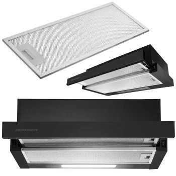 Teleskopinis garų rinktuvas Berdsen BT-230 59 cm, matinė juoda