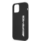 AMG Silicone Big Logo dėklas iPhone 12 Pro Max telefonui, juodas