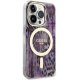 Guess dėklas iPhone 14 Pro Max su MagSafe Leopard, rožinis