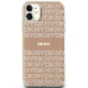 DKNY dėklas iPhone 11 / Xr IML Mono & Stripe MagSafe, rožinis