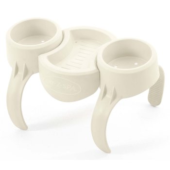 Bestway Lay-Z-Spa gėrimų ir užkandžių laikiklis, smėlinis / baltas