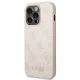 Apple iPhone 14 Pro Max 6,7\" Guess 4G Metal Gold Logo Case Cover (GUHCP14XG4GFPI), Pink