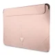 Guess Saffiano Triangle Logo nešiojamojo kompiuterio dėklas 16\", rožinis