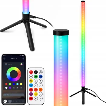 RGBW LED Floor Lamp with App Control and Music Mode 114 cm