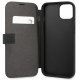 BMW Signature atverčiamasis odinis dėklas iPhone 13 mini, juodas