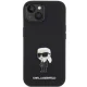 Karl Lagerfeld iPhone 15 Case Silicone Ikonik Metal Pin, Black
