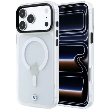 BMW Sign Frosted IML & Metal Logo MagSafe dėklas iPhone 18 Pro Max / 17 Pro Max, skaidrus