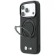 BMW Kevlar Ring Stand 360 MagSafe dėklas telefonui iPhone 18 Pro / 17 Pro, juodas