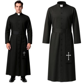 Ruhhy Priest Costume for Adults, Halloween Fancy Dress Outfit 26174, XL/XXL