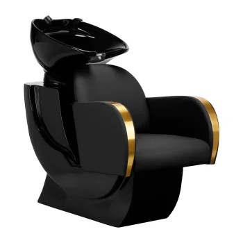 Gabbiano Malaga Hairdressing Wash Unit, Black/Gold