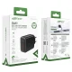 Acefast A29 GaN tinklo įkroviklis, 2x USB-C, 50W, juodas