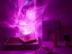 Dekoratyvinė RGB kristalinė naktinė lemputė Kubas su pulteliu