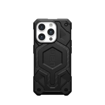 UAG Monarch Pro MagSafe dėklas iPhone 15 Pro telefonui, juodos anglies spalvos