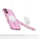 Dėklas Tech-Protect MagFlex skirtas iPhone 16, skaidrus / rožinis