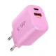 Tech-Protect NCA30 PD 30W QC3.0 USB-A / USB-C įkroviklis, rožinis