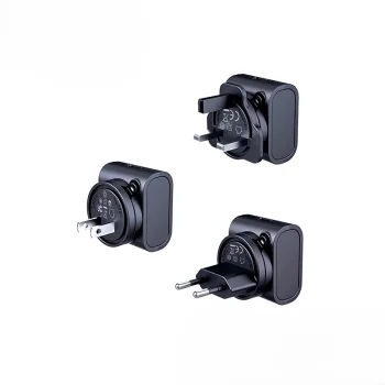 Kelioninis įkroviklis Remax RP-U192, 30W (EU/UK/US), juodas