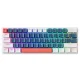 Laidinė mechaninė žaidimų klaviatūra Machenike K500-B61, mėlyna ir balta