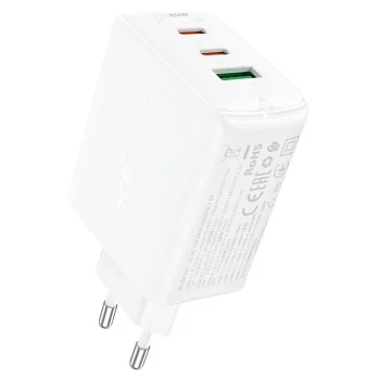 Acefast A41 GaN Wall Charger 2x USB-C / USB-A 65W White