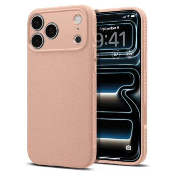 Dėklas Spigen Liquid Air telefonui iPhone 18 Pro Max / 17 Pro Max, rožinis
