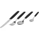 Stalo įrankių rinkinys Victorinox Swiss Modern, 24 dalių, juodas