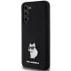 Karl Lagerfeld dėklas Samsung Galaxy S23+ telefonui Silicone Choupette, juodas