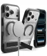 Dėklas Ringke UX Magnetic skirtas iPhone 18 Pro / 17 Pro su MagSafe ir stovu, skaidrus