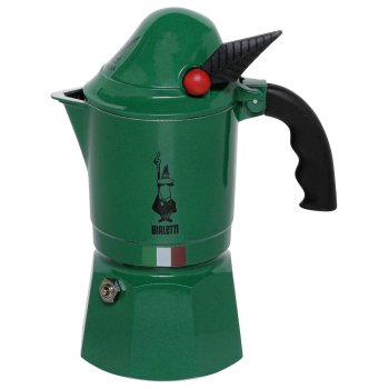 Bialetti Break Alpina espresso kavinukas, 3 puodelių, žalias
