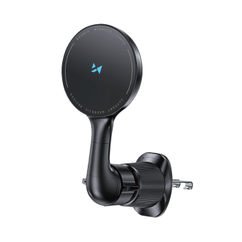 Wozinsky WCT5-6S4Y Car Holder with Qi/MagSafe 15W Charger, Black