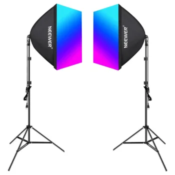Neewer NK800 Studio Lighting Kit with 2 Softboxes and Light Stands