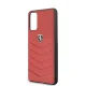 Ferrari Heritage Quilted dėklas, skirtas Samsung Galaxy S20, raudonas