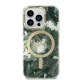 Dėklo ir įkroviklio rinkinys Guess Jungle MagSafe, skirtas iPhone 14 Pro Max, žalias