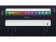 USB RGB LED Light Bar with Sound Reaction, 18 Modes, White