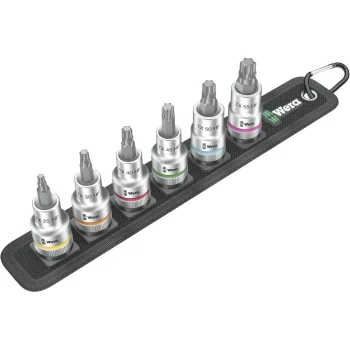 Wera Belt C 3 TORX HF Zyklop 1/2" Torx galvučių su antgaliais rinkinys, 6 d.