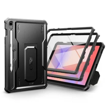 Tech-Protect Kevlar Pro planšetinio kompiuterio dėklas Samsung Galaxy Tab S9, Juodas