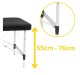 4Fizjo 1011 Aluminum Folding Massage Table, 60 cm, Black
